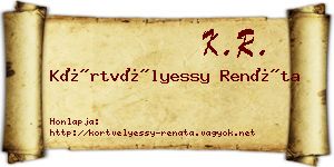 Körtvélyessy Renáta névjegykártya